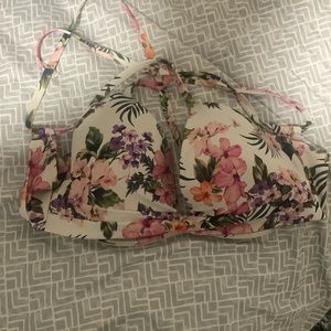 Flower halter or bikini top 36D
